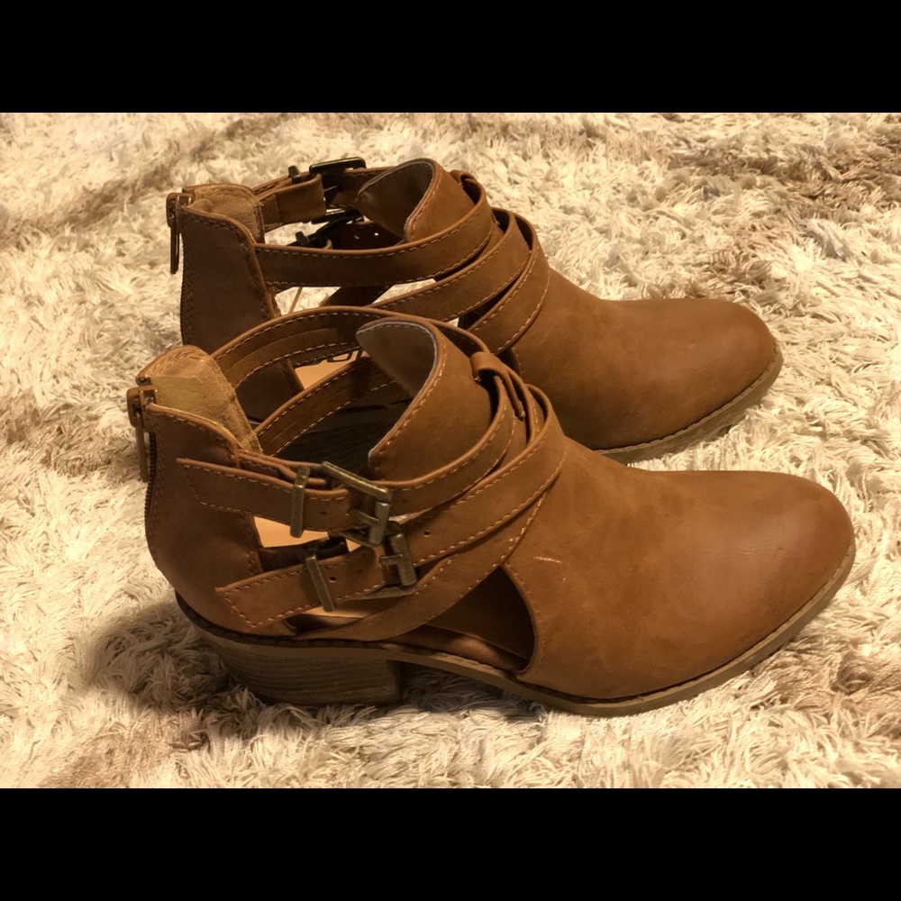 Brown booties
